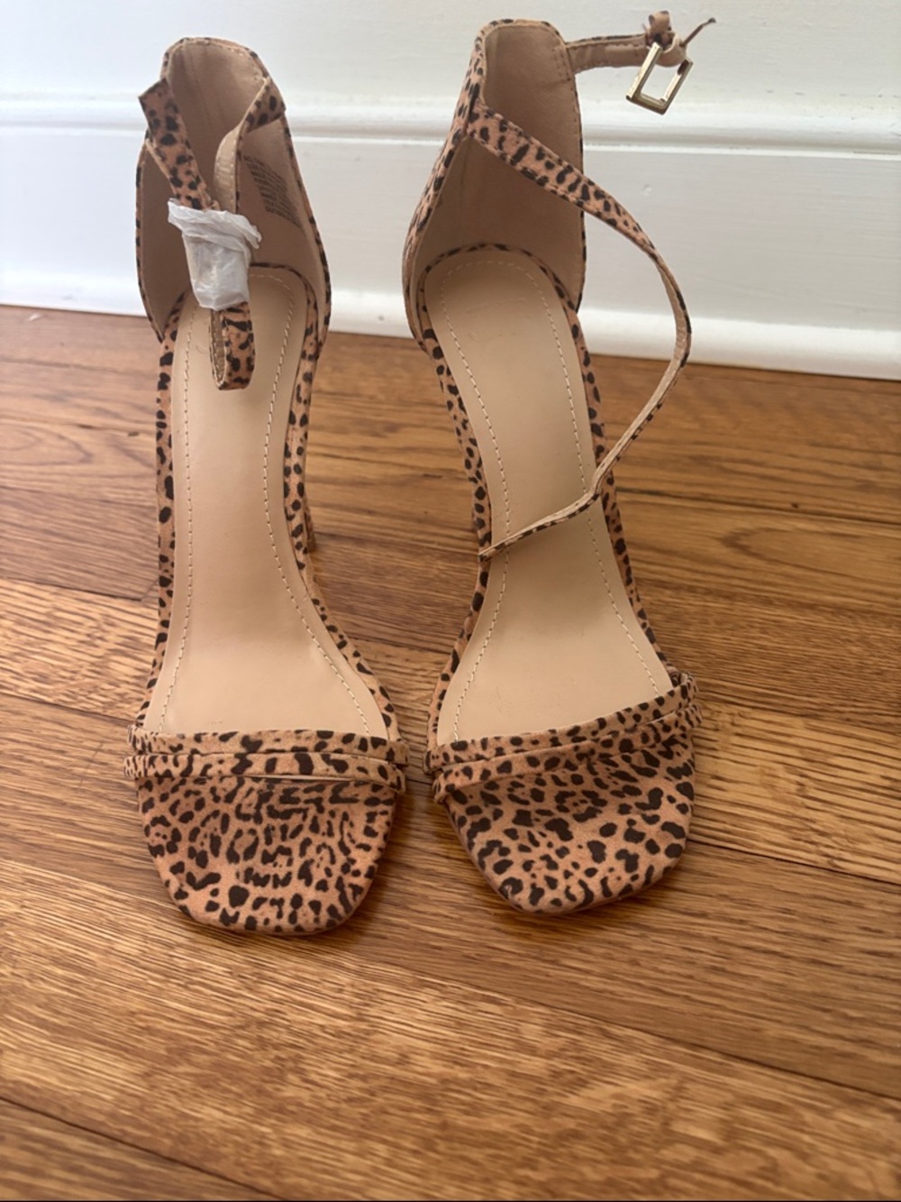 a new day Leopard Print Ankle-Strap Heels - Tan/Black